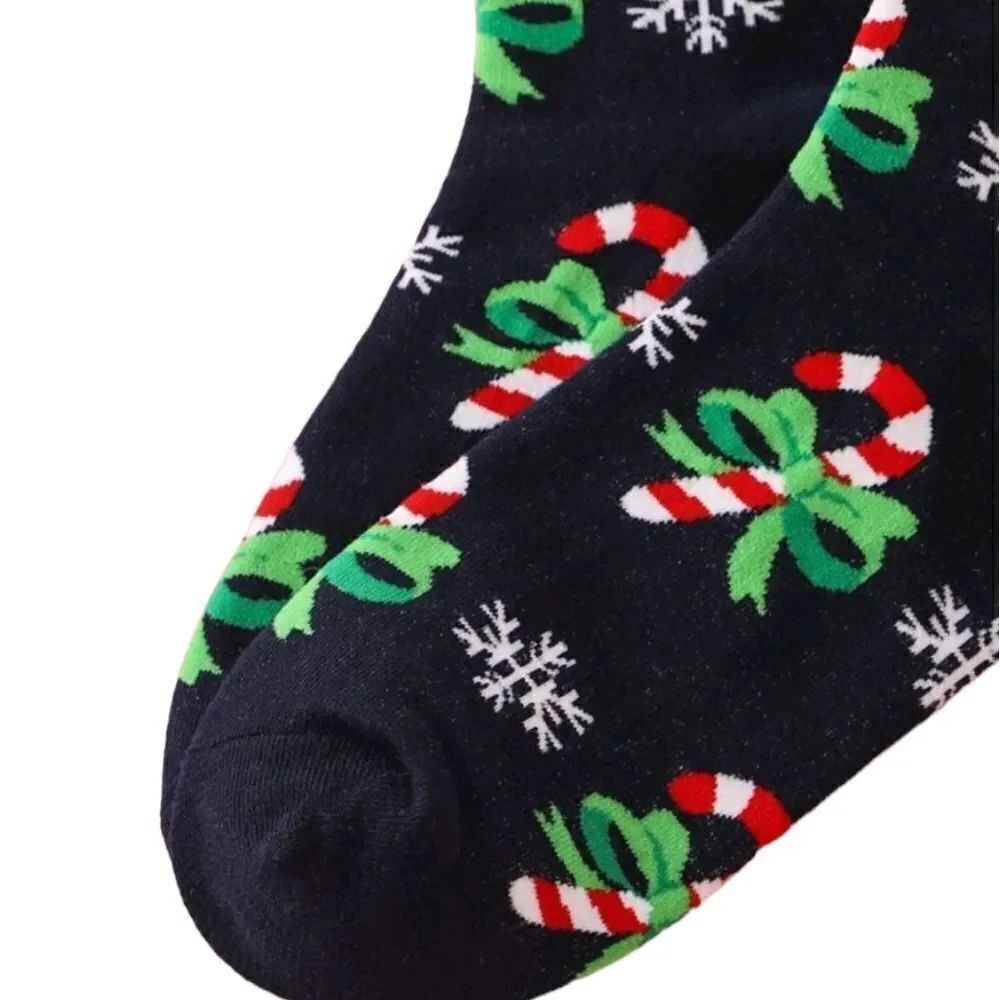 Candy Cane Print Socks - Picture 2 of 3